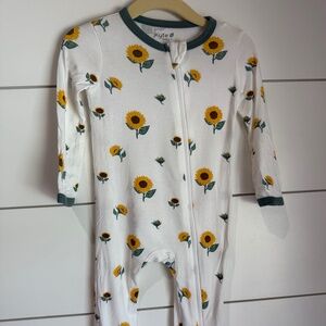 Kyte Baby Zippered Romper Sunflowers 12-18 mo